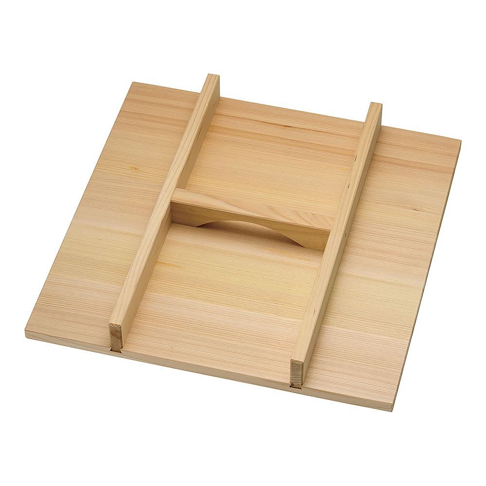 木製 角セイロ用 手付蓋(サワラ材) 36cm用画像