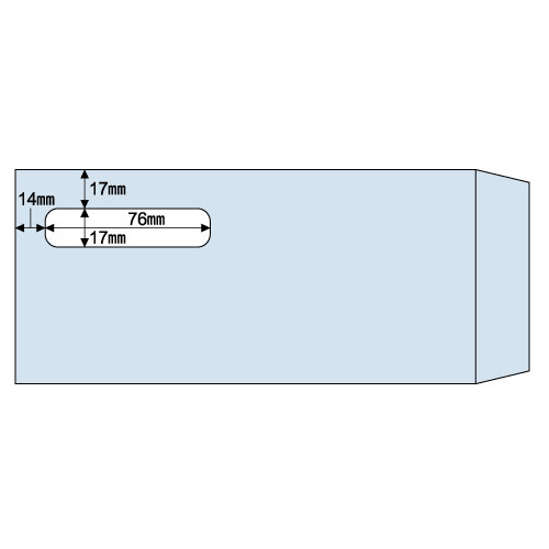 窓つき封筒 (給与明細書用/GB1172専用) 215×100mm 1箱(1000枚)画像