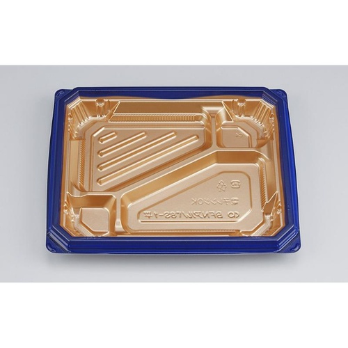 シーピー化成 弁当容器 BFNアルバ8S-1平 ロゼGN 本体画像