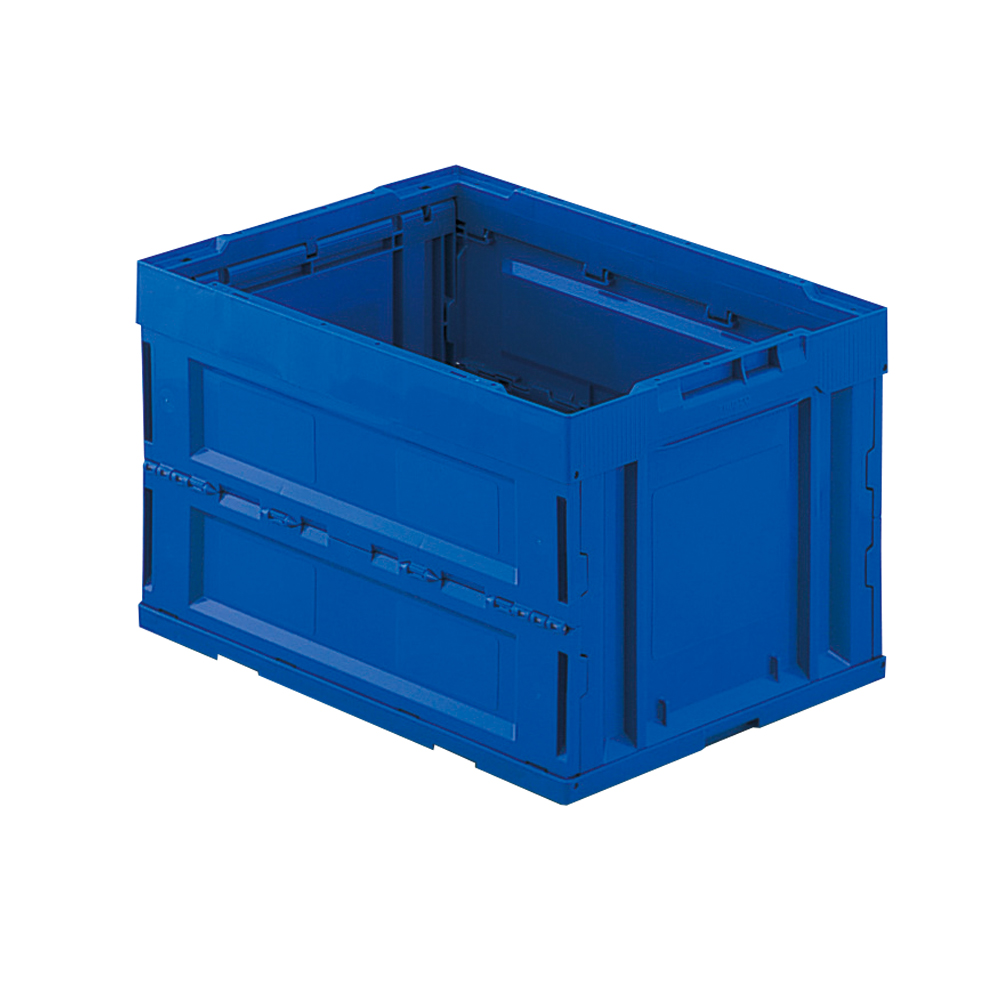 オリコン α折りたたみコンテナ 50L ダークブルー ダークブルー