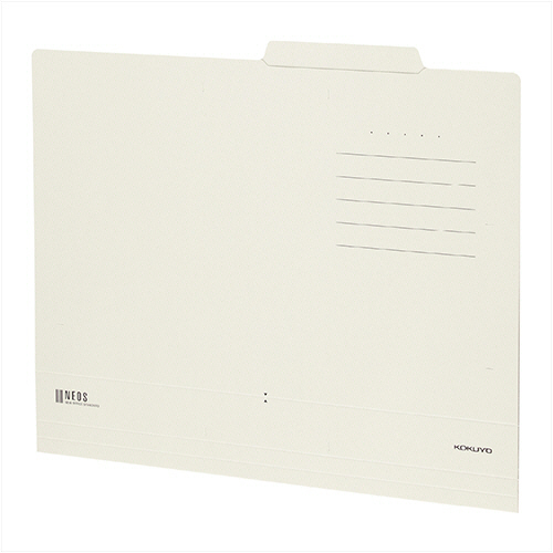 個別ﾌｫﾙﾀﾞｰ(NEOS) A4 ｵﾌﾎﾜｲﾄ 1ｾｯﾄ(10冊)画像