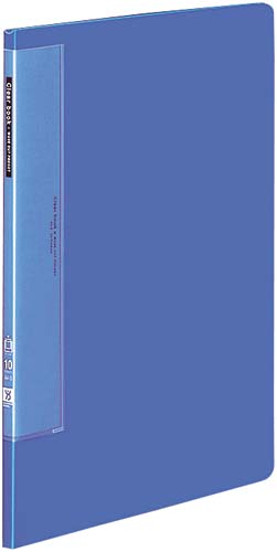 クリヤーブックＷＣ　固定式Ａ４縦１０Ｐ青１０冊画像