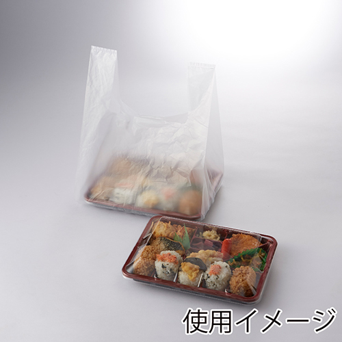 商品のお持ち帰りに！半透明のレジ袋