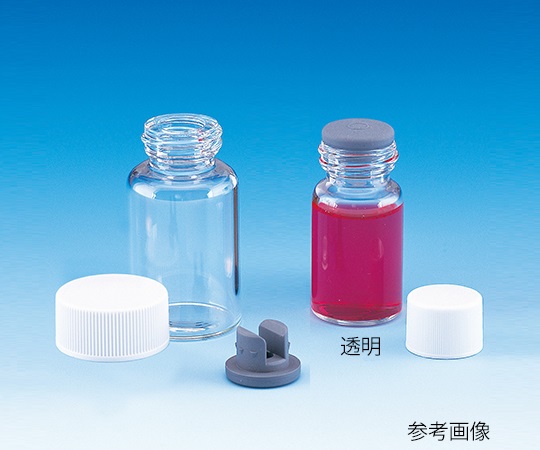 バキュームバイアル（無色）+メラミンキャップ（白）+液状用ブチルゴム栓　組合せセット　50組入　SVF-12画像