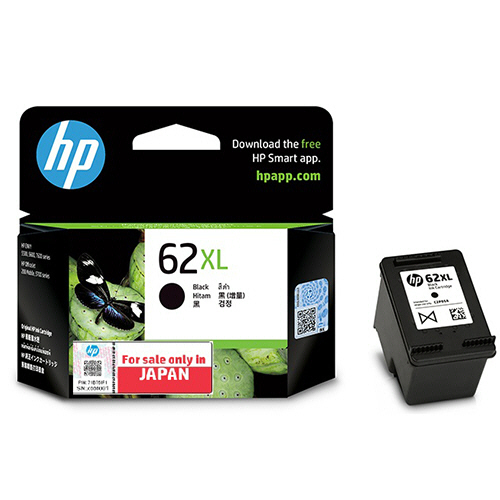 HP62XL ｲﾝｸｶｰﾄﾘｯｼﾞ 黒 増量 C2P05AA 1個画像