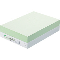 αｴｺｶﾗｰﾍﾟｰﾊﾟｰII B4 ﾗｲﾄｸﾞﾘｰﾝ 1ｾｯﾄ(2500枚:500枚x5冊)画像