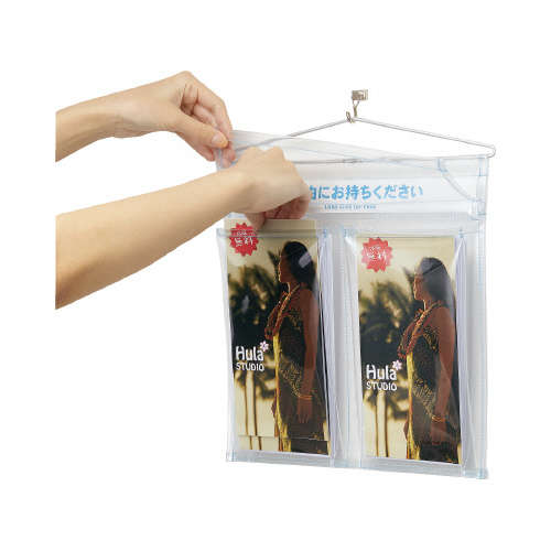 屋外パンフレットポケット　Ａ４三つ折り（２列）画像