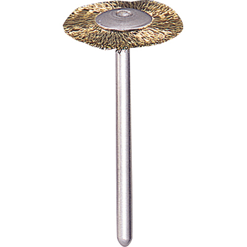 平型ﾌﾞﾗｼ(軸径3mm､外径φ20mm) 真鍮 1本画像