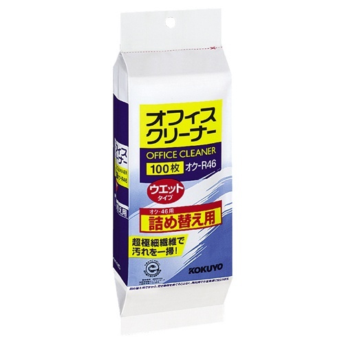 オフィスクリーナー　ウェットタイプ　詰替用　1セット(1000枚:100枚×10個)画像