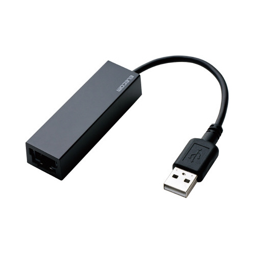 有線LANアダプタ　USB2.0　ブラック