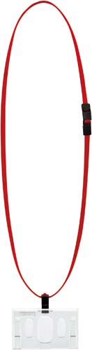 名札セット　ハードケース・ＩＤカードサイズ　赤画像