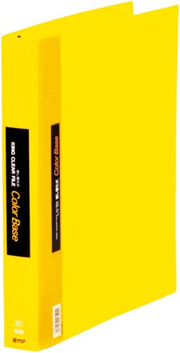カラーベース差替式黄Ａ４縦背幅４０ｍｍ３０穴３冊画像