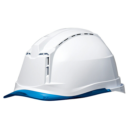 PC製ﾍﾙﾒｯﾄ(αﾗｲﾅｰ･ｸﾘｱﾊﾞｲｻﾞｰ･通気孔) SC-19 PCLV RA3 α ﾎﾜｲﾄ/ﾌﾞﾙｰ 1個画像