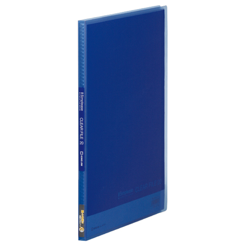 ｼﾝﾌﾟﾘｰｽﾞ ｸﾘｱｰﾌｧｲﾙ(透明) A4ﾀﾃ 20ﾎﾟｹｯﾄ 背幅12mm ｺﾊﾞﾙﾄﾌﾞﾙｰ 1ｾｯﾄ(10冊)画像