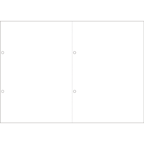 ｽﾏｲﾙ用LBP用紙 A4汎用白紙 ﾖｺ2分割 4穴 1ｾｯﾄ(1000枚:500枚×2箱)画像