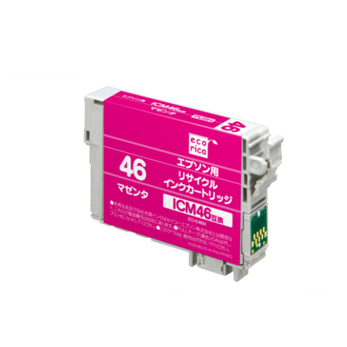 ﾘｻｲｸﾙｲﾝｸｶｰﾄﾘｯｼﾞ ﾏｾﾞﾝﾀ(顔料) [ｴﾌﾟｿﾝ:ICM46互換] ECI-E46M 1個画像