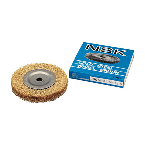 ｺﾞｰﾙﾄﾞﾎｲｰﾙﾌﾞﾗｼ ｽﾄﾚｰﾄ･ﾎﾞｰﾀﾌﾞﾙ･ﾌﾚｷｼﾌﾞﾙｸﾞﾗｲﾝﾀﾞ用 外径125mm 1個画像