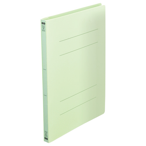 ﾌﾗｯﾄﾌｧｲﾙ(再生PP) A4ﾀﾃ 150枚収容 背幅18mm ｸﾞﾘｰﾝ 1ｾｯﾄ(25冊:5冊×5ﾊﾟｯｸ)画像