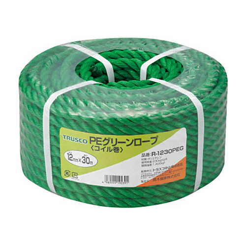 PEｸﾞﾘｰﾝﾛｰﾌﾟ 12mm×30m ｺｲﾙ巻 1巻画像