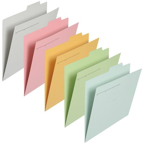 個別フォルダー　Ａ４横　アソート５色１０冊パック画像