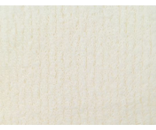 大判バスタオル 無撚糸リブカラー 70×140cm IVORY 1セット（10枚入） リブ模様の洗練された大判タオルがひとまとめに整然と並ぶ様子