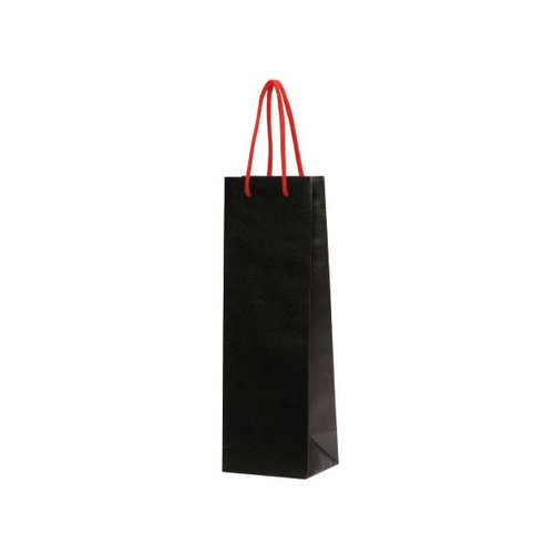紙袋 HT ワインバッグ (ブラック) パックタケヤマ [ケース販売]