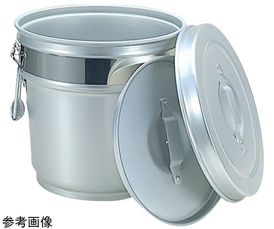 アルミ ステンバンド付 二重保温食缶（中蓋式）Y型