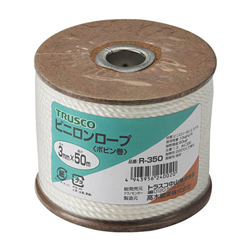 ﾋﾞﾆﾛﾝﾛｰﾌﾟ 3mm×50m ﾎﾞﾋﾞﾝ巻 1巻画像