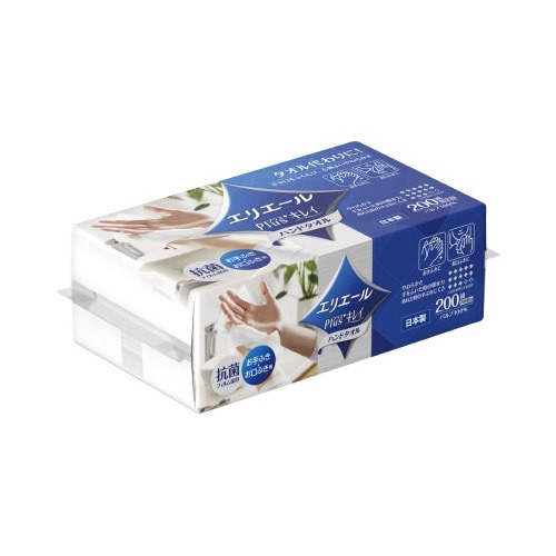 エリエール　Ｐｌｕｓ＋キレイハンドタオル　５個画像