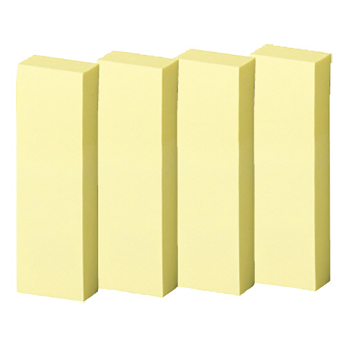 強粘着ふせん 50×15mm ﾊﾟｽﾃﾙｶﾗｰ･ｲｴﾛｰ 1ｾｯﾄ(60冊:20冊×3ﾊﾟｯｸ)画像