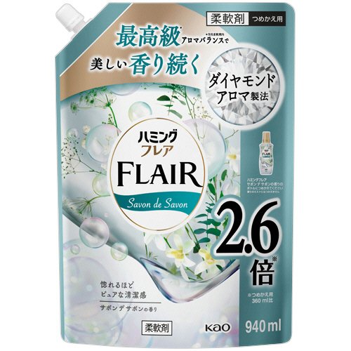 ﾊﾐﾝｸﾞ ﾌﾚｱ ﾌﾚｸﾞﾗﾝｽ ｻﾎﾞﾝ ﾃﾞ ｻﾎﾞﾝ つめかえ用 940mL 1個画像