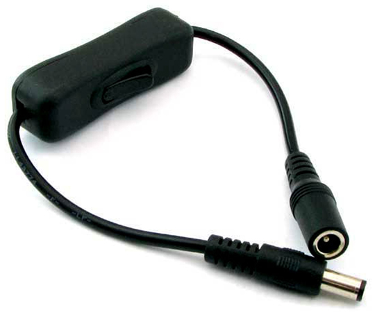 中間スイッチ付きDC中継ケーブル（2.1φ）画像