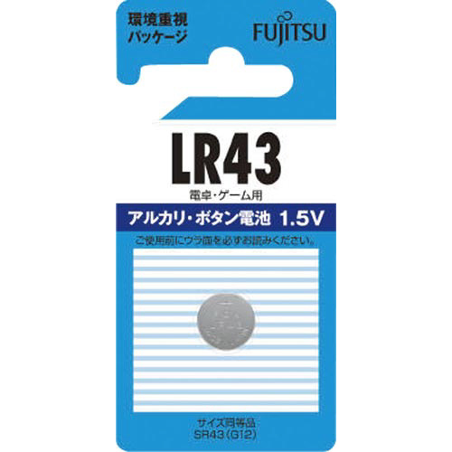 アルカリボタン電池　ＬＲ４３画像