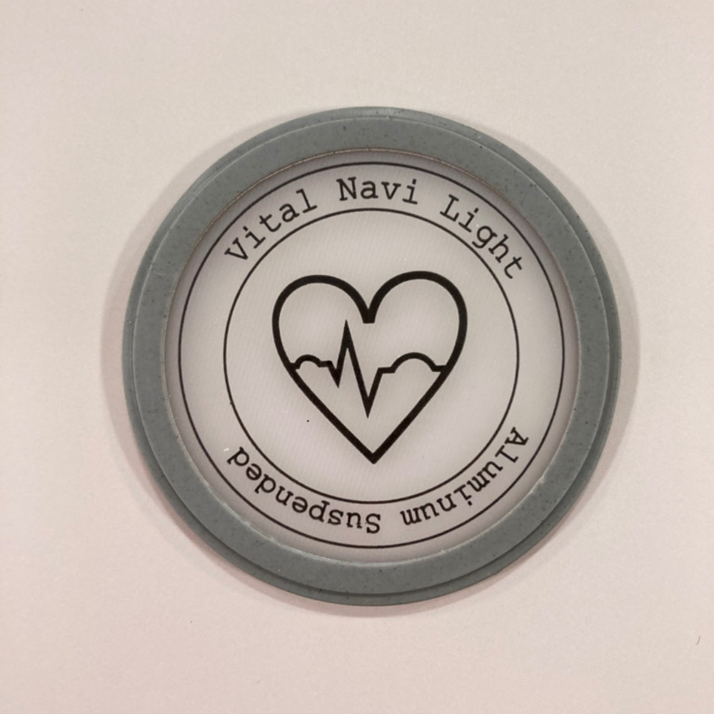 バイタルナビ聴診器　ライト　サスペンデッド・オプション　交換用ダイアフラム　グレー画像