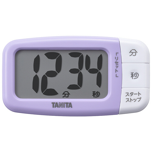 抗菌でか見えﾀｲﾏｰ ﾌﾞﾙｰﾍﾞﾘｰﾊﾟｰﾌﾟﾙ 1個画像