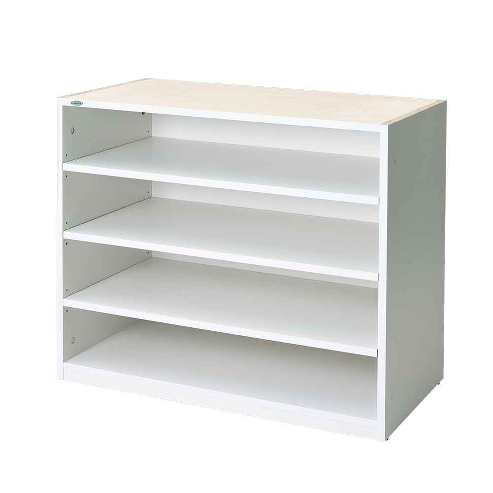 ウッディ薬品棚 下段用 オープン収納 (4段)