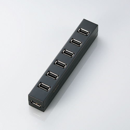 ﾏｸﾞﾈｯﾄ付きUSBﾊﾌﾞ 7ﾎﾟｰﾄ ﾌﾞﾗｯｸ 1個