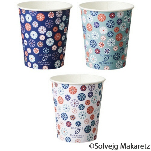紙コップ Mosaic Floral 205mL(7オンス) 1セット(1600個:80個×20パック)画像