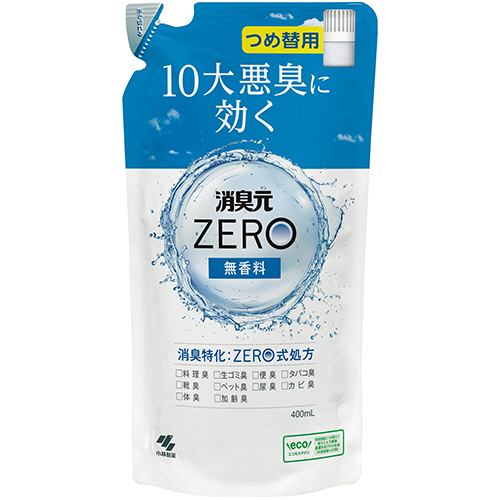 消臭元ZERO 無香料 詰替用 400mL 1個