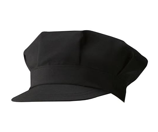 ワークキャップ　黒　フリー画像