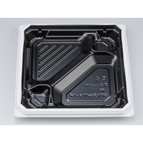 シーピー化成 弁当容器 BFNアルバ12-1平 BW 本体 発泡画像