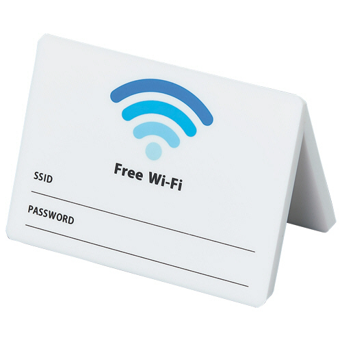 ﾕﾆﾊﾞｰｻﾙﾃｰﾌﾞﾙｻｲﾝ Wi-Fi案内 1個画像