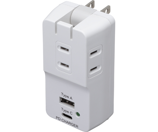 USB-PD対応AC充電器　白画像