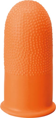 指サックＬＬ　オレンジ　１０個入×１０画像