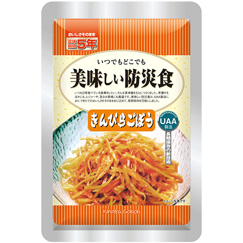 UAA食品 美味しい防災食 きんぴらごぼう 1ｾｯﾄ(50食)画像