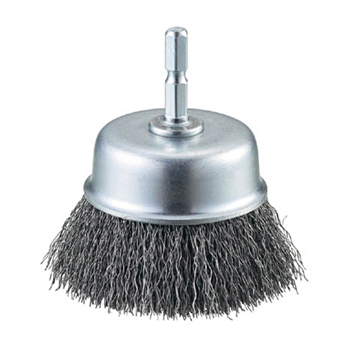 軸付ｶｯﾌﾟﾌﾞﾗｼ φ65×6 0.3mm ﾜｲﾔｰ線 1個画像