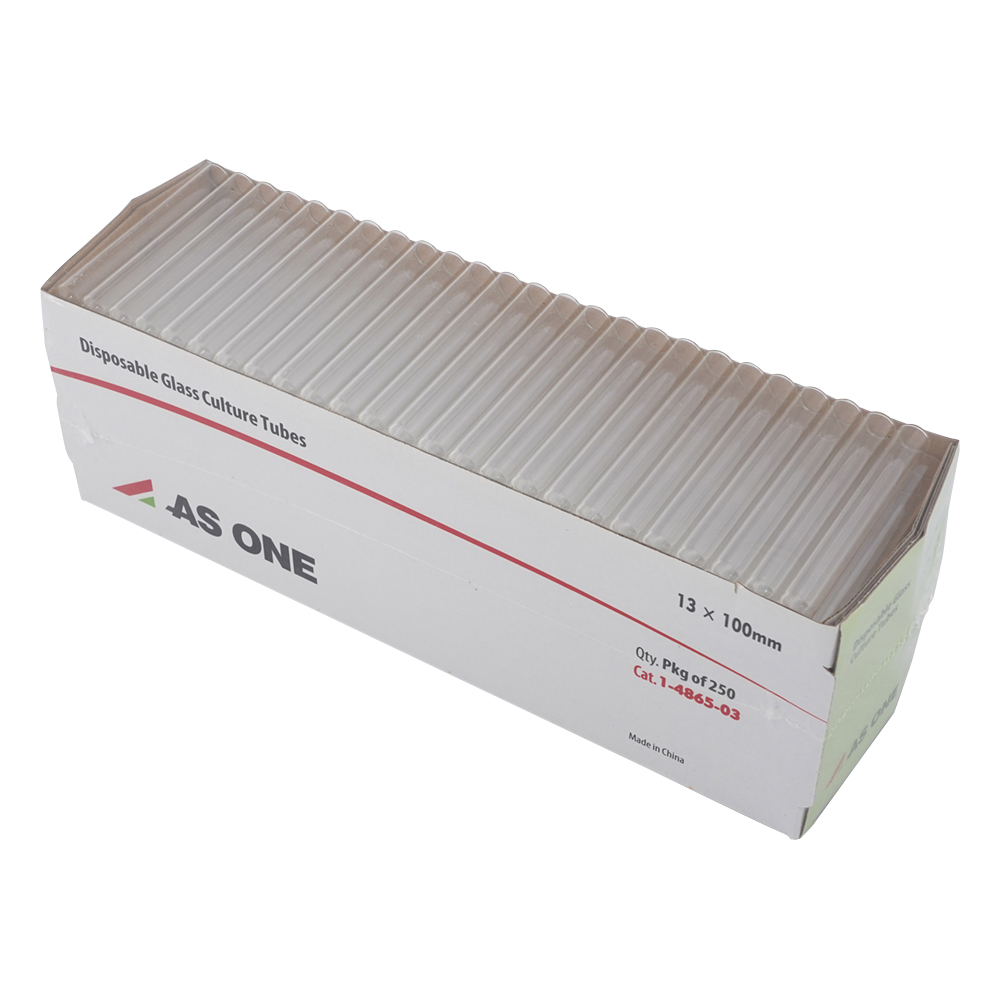 テストチューブ　7mL　胴径Φ13×全長100mm　1ケース（250本/箱×4箱入）画像