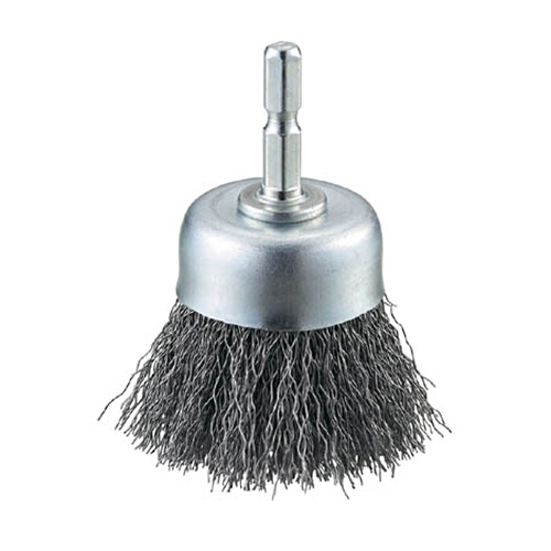 軸付ｶｯﾌﾟﾌﾞﾗｼ φ50×6 0.3mm ﾜｲﾔｰ線 1個画像