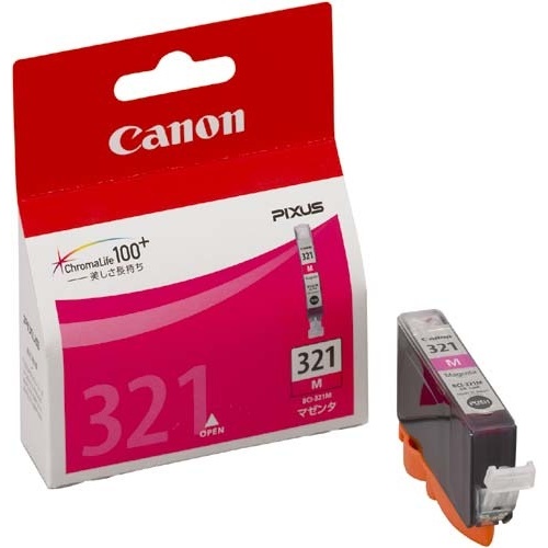 純正インク　ＢＣＩ－３２１Ｍ　マゼンタ２個以上画像