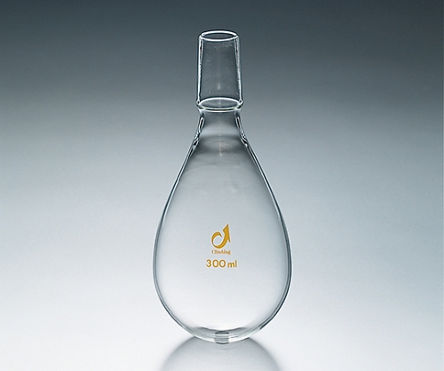 TS茄子型フラスコ・オス摺 500mL・29/42 　<透明摺合>画像